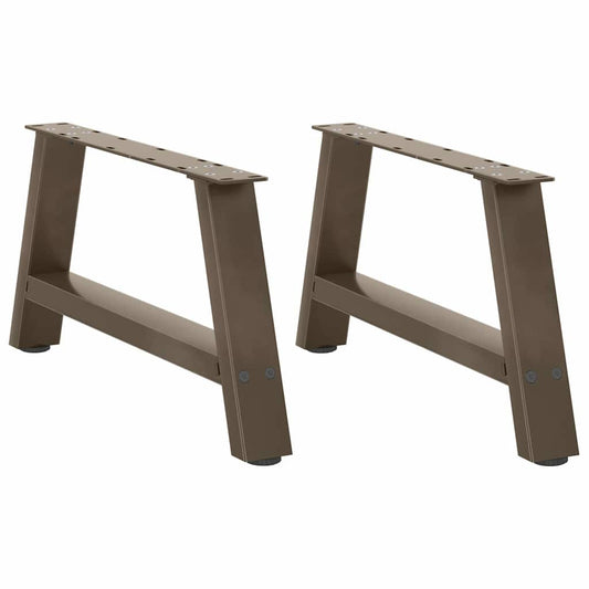 Coffee Table Legs A-Shaped 2 pcs 60x(30-31) cm Steel