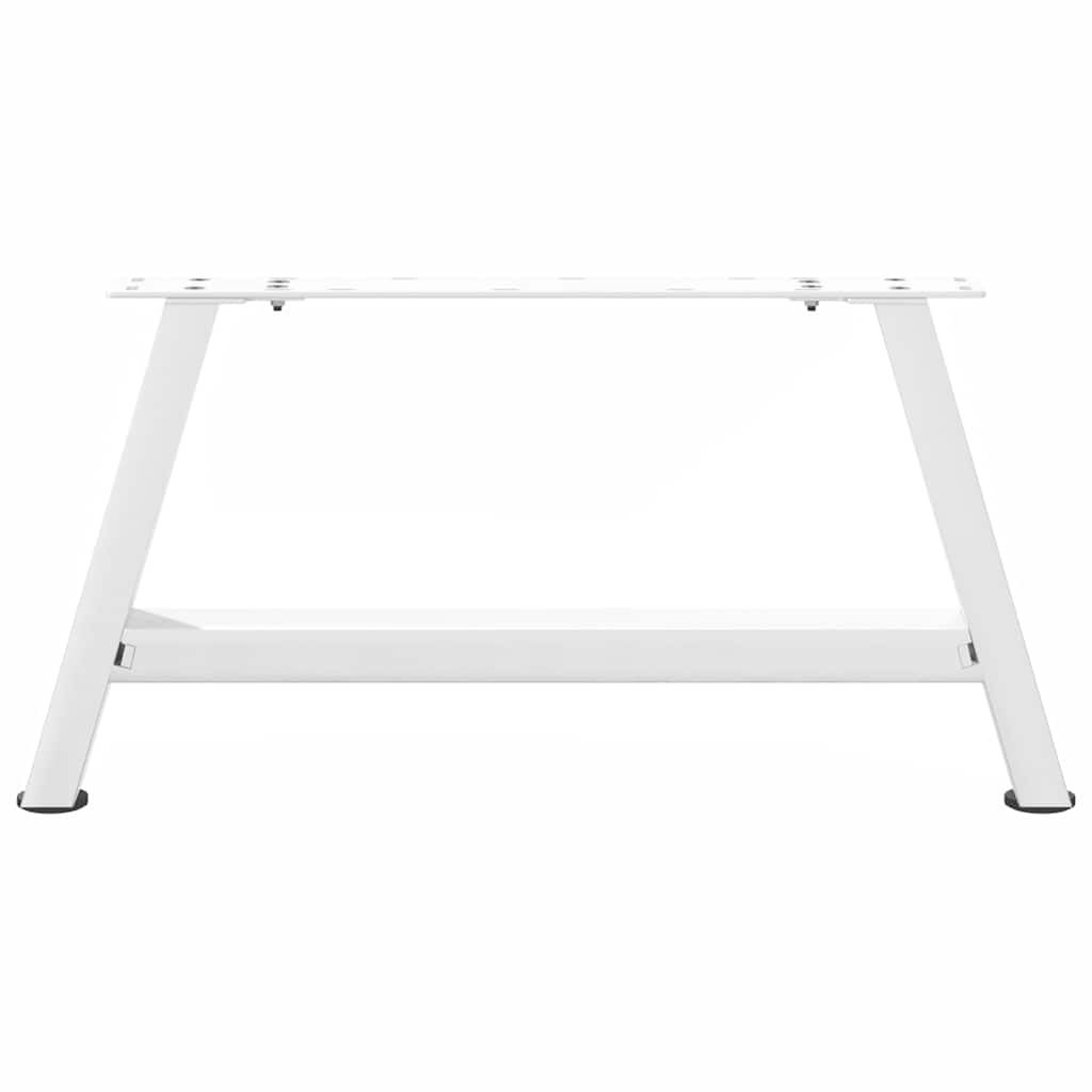 Coffee Table Legs A-Shaped 2 pcs White 70x(30-31) cm Steel