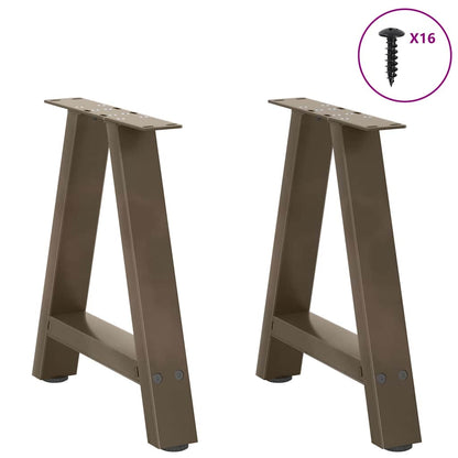 Coffee Table Legs A-Shaped 2 pcs 38x(42-43) cm Steel