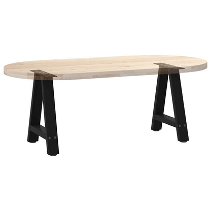 Coffee Table Legs A-Shaped 2 pcs Black 50x(42-43) cm Steel