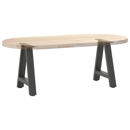 Coffee Table Legs A-Shaped 2 pcs Anthracite 50x(42-43) cm Steel