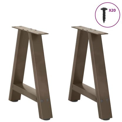 Coffee Table Legs A-Shaped 2 pcs 50x(42-43) cm Steel