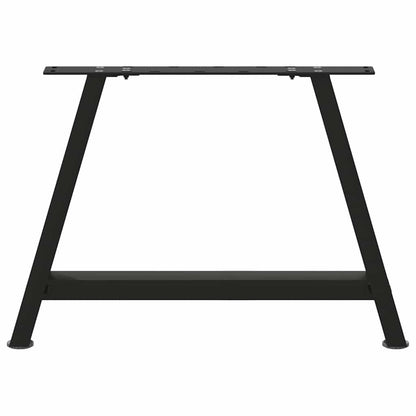 Coffee Table Legs A-Shaped 2 pcs Black 60x(42-43) cm Steel