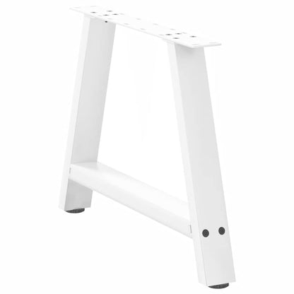 Coffee Table Legs A-Shaped 2 pcs White 70x(42-43) cm Steel