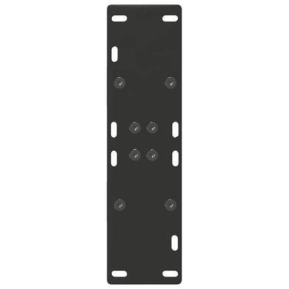 Dining Table Legs A-Shaped 2 pcs Black 50x(72-73) cm Steel