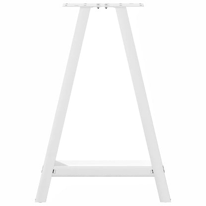 Dining Table Legs A-Shaped 2 pcs White 50x(72-73) cm Steel