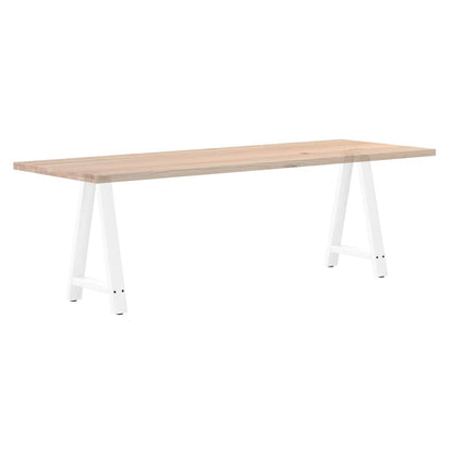 Dining Table Legs A-Shaped 2 pcs White 50x(72-73) cm Steel