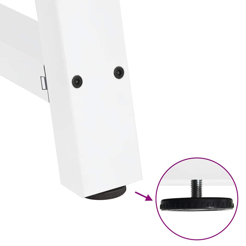 Dining Table Legs A-Shaped 2 pcs White 50x(72-73) cm Steel