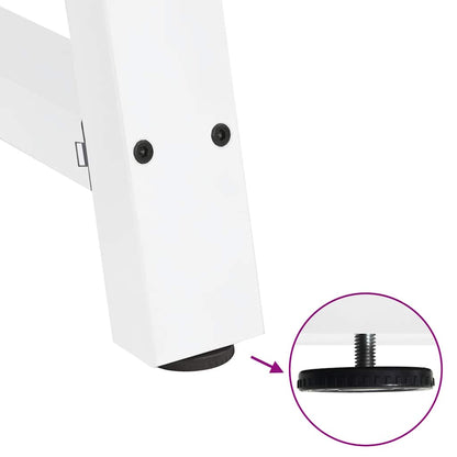 Dining Table Legs A-Shaped 2 pcs White 50x(72-73) cm Steel