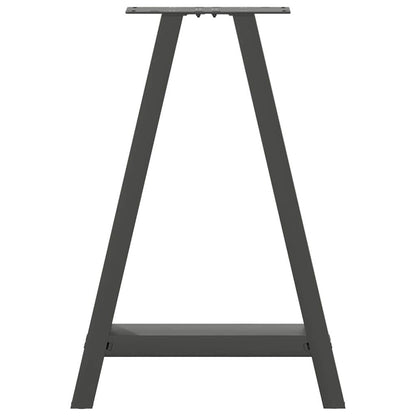 Dining Table Legs A-Shaped 2 pcs Anthracite 50x(72-73) cm Steel