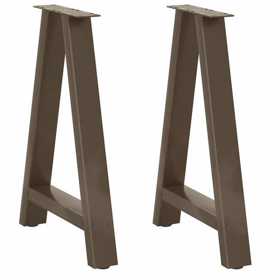 Dining Table Legs A-Shaped 2 pcs 50x(72-73) cm Steel