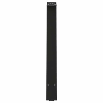 Dining Table Legs A-Shaped 2 pcs Black 60x(72-73) cm Steel
