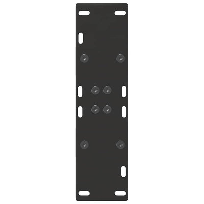 Dining Table Legs A-Shaped 2 pcs Black 60x(72-73) cm Steel
