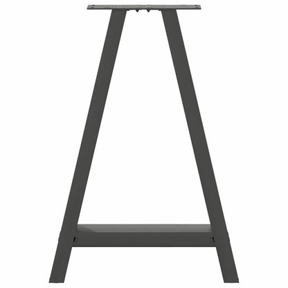 Dining Table Legs A-Shaped 2 pcs Anthracite 60x(72-73) cm Steel