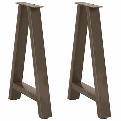 Dining Table Legs A-Shaped 2 pcs 60x(72-73) cm Steel
