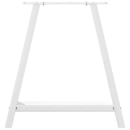 Dining Table Legs A-Shaped 2 pcs White 70x(72-73) cm Steel