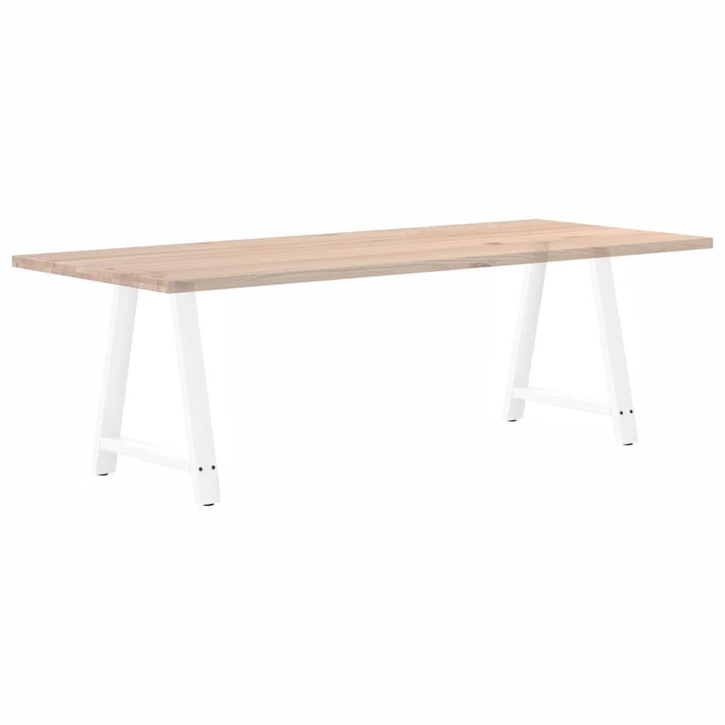 Dining Table Legs A-Shaped 2 pcs White 70x(72-73) cm Steel