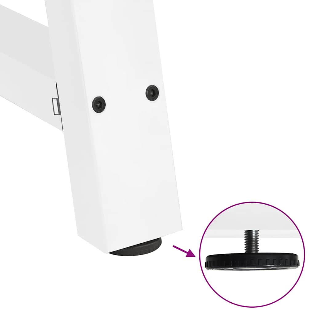 Dining Table Legs A-Shaped 2 pcs White 70x(72-73) cm Steel