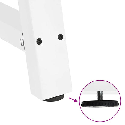 Dining Table Legs A-Shaped 2 pcs White 70x(72-73) cm Steel