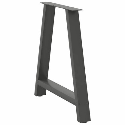 Dining Table Legs A-Shaped 2 pcs Anthracite 70x(72-73) cm Steel