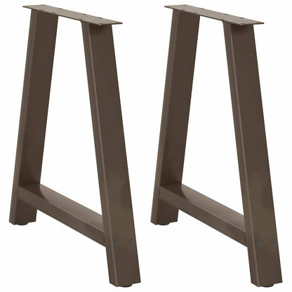 Dining Table Legs A-Shaped 2 pcs 70x(72-73) cm Steel