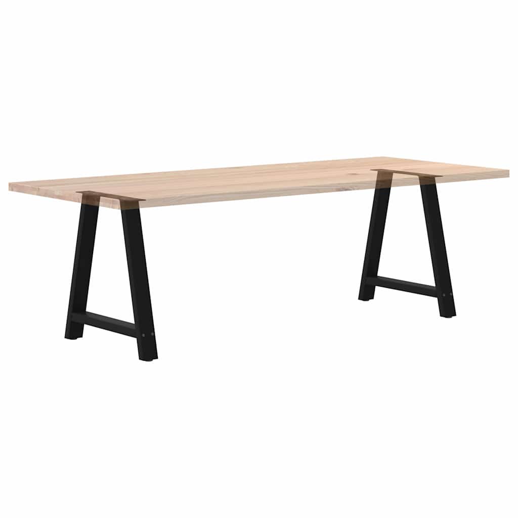Dining Table Legs A-Shaped 2 pcs Black 80x(72-73) cm Steel