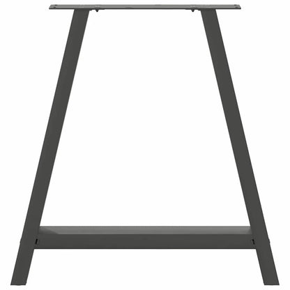 Dining Table Legs A-Shaped 2 pcs Anthracite 80x(72-73) cm Steel