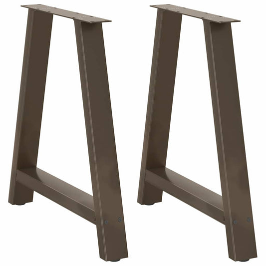 Dining Table Legs A-Shaped 2 pcs 80x(72-73) cm Steel