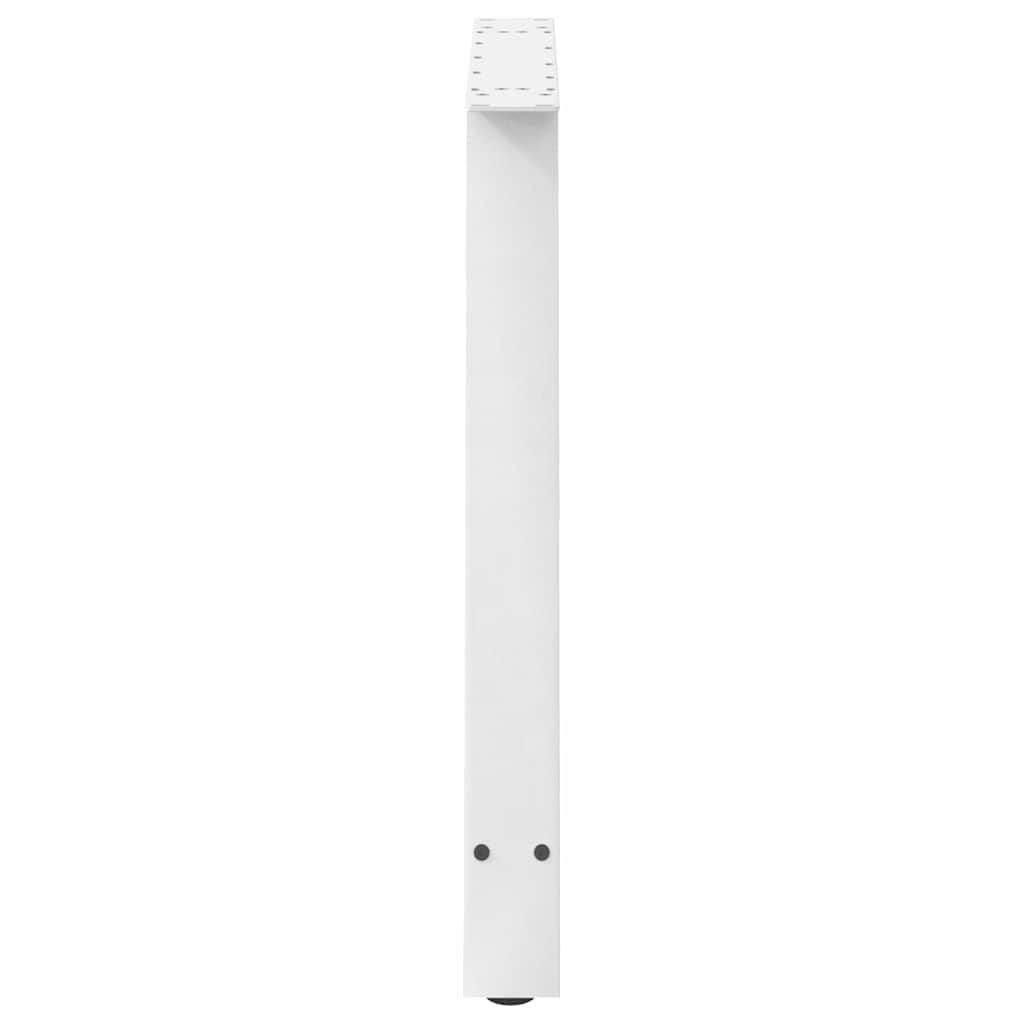 Dining Table Legs A-Shaped 2 pcs White 90x(72-73) cm Steel