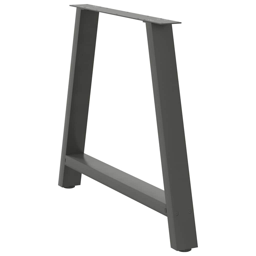 Dining Table Legs A-Shaped 2 pcs Anthracite 90x(72-73) cm Steel