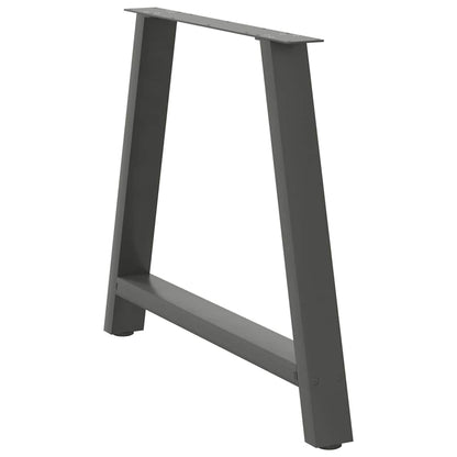 Dining Table Legs A-Shaped 2 pcs Anthracite 90x(72-73) cm Steel