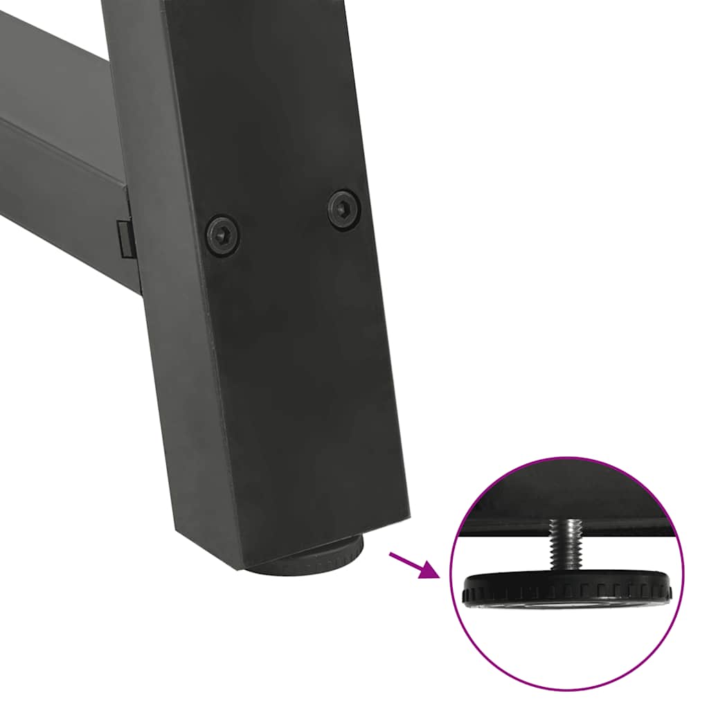 Dining Table Legs A-Shaped 2 pcs Anthracite 100x(72-73) cm Steel