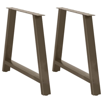 Dining Table Legs A-Shaped 2 pcs 100x(72-73) cm Steel