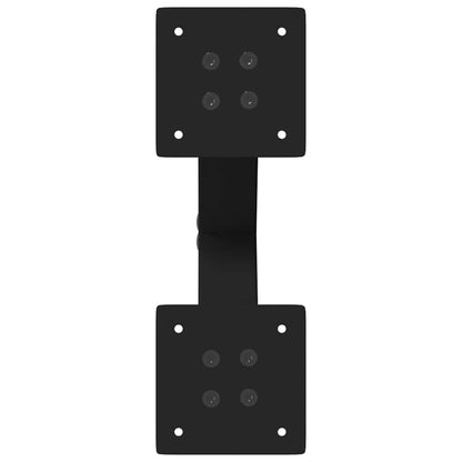 Coffee Table Legs X-Shaped 2 pcs Black 30x(30-31) cm Steel