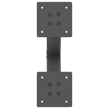 Coffee Table Legs X-Shaped 2 pcs Anthracite 37x(30-31) cm Steel