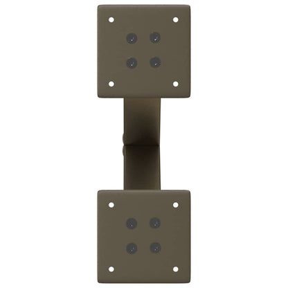 Coffee Table Legs X-Shaped 2 pcs Natural Steel 37x(30-31) cm Steel