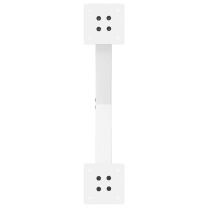 Coffee Table Legs X-Shaped 2 pcs White 50x(30-31) cm Steel