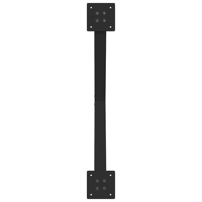 Coffee Table Legs X-Shaped 2 pcs Black 70x(30-31) cm Steel