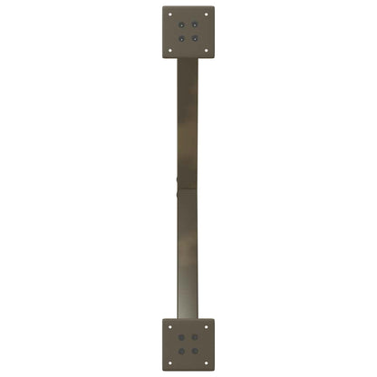 Coffee Table Legs X-Shaped 2 pcs Natural Steel 70x(30-31) cm Steel