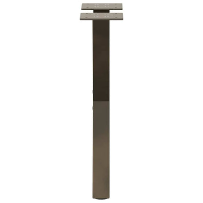 Coffee Table Legs X-Shaped 2 pcs Natural Steel 28x(42-43) cm Steel