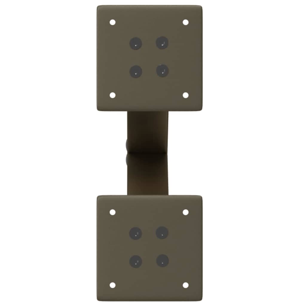 Coffee Table Legs X-Shaped 2 pcs Natural Steel 28x(42-43) cm Steel