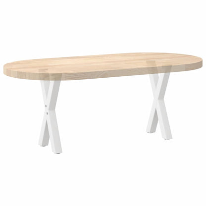 Coffee Table Legs X-Shaped 2 pcs White 38x(42-43) cm Steel