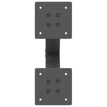 Coffee Table Legs X-Shaped 2 pcs Anthracite 38x(42-43) cm Steel