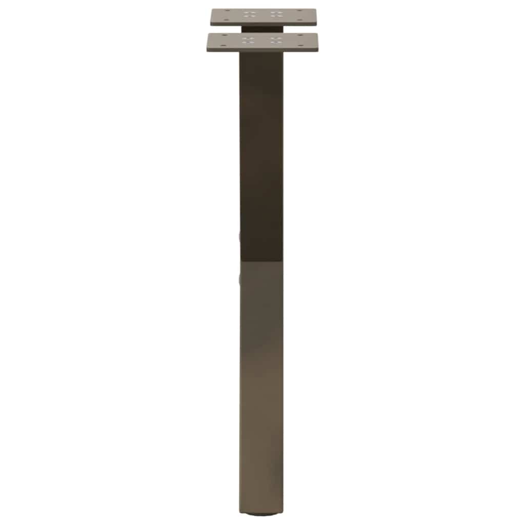 Coffee Table Legs X-Shaped 2 pcs Natural Steel 38x(42-43) cm Steel