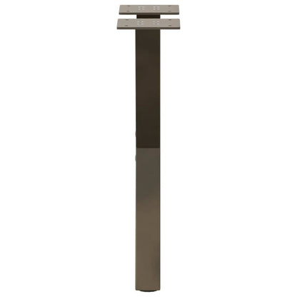 Coffee Table Legs X-Shaped 2 pcs Natural Steel 38x(42-43) cm Steel