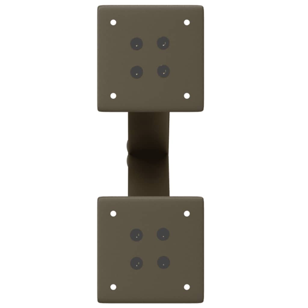 Coffee Table Legs X-Shaped 2 pcs Natural Steel 38x(42-43) cm Steel