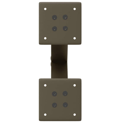 Coffee Table Legs X-Shaped 2 pcs Natural Steel 38x(42-43) cm Steel