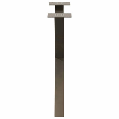 Coffee Table Legs X-Shaped 2 pcs Natural Steel 50x(42-43) cm Steel