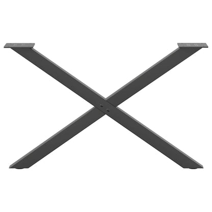 Coffee Table Legs X-Shaped 2 pcs Anthracite 70x(42-43) cm Steel