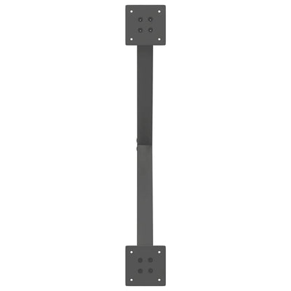 Coffee Table Legs X-Shaped 2 pcs Anthracite 70x(42-43) cm Steel